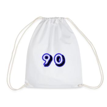 90. 90 ANS. 90e ANNIVERSAIRE. ANNIVERSAIRE 90 ANS. - Sac de sport léger - blanc - Devant