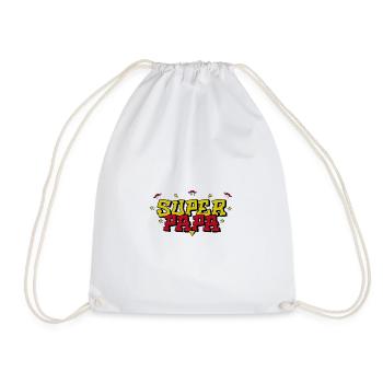 Super Daddy Graffiti - Drawstring Bag - white - Front