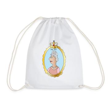 Queen Elizabeth II Großbritannien England Königin - Turnbeutel - Weiß - Vorne