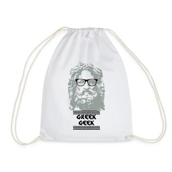 Greek Geek - Sac de sport léger - blanc - Devant
