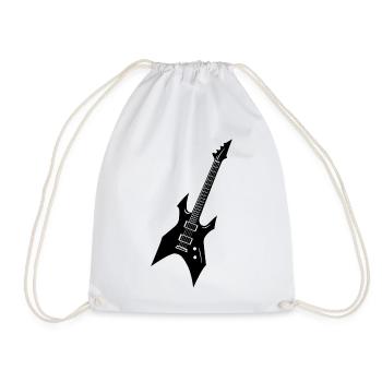 Guitare Electrique - Rock - Metal  - Sac de sport léger - blanc - Devant