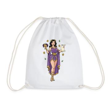 Femme grecque avec des raisins - Sac de sport léger - blanc - Devant