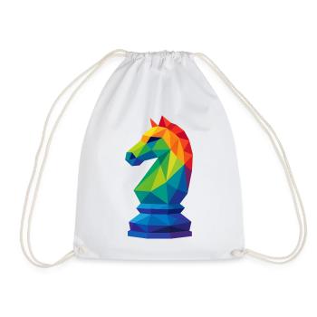 Cavalier Low-Poly : La Maîtrise Tactique - Sac de sport léger - blanc - Devant