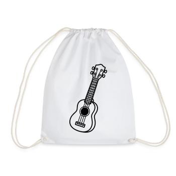 Ukulélé - Sac de sport léger - blanc - Devant