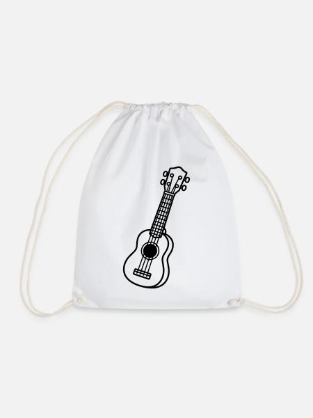 Ukulele - Turnbeutel - Weiß