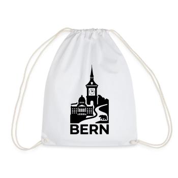 Bern Silhouette Minimal - Turnbeutel - Weiß - Vorne