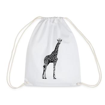 Giraffe Grafik - Turnbeutel - Weiß - Vorne