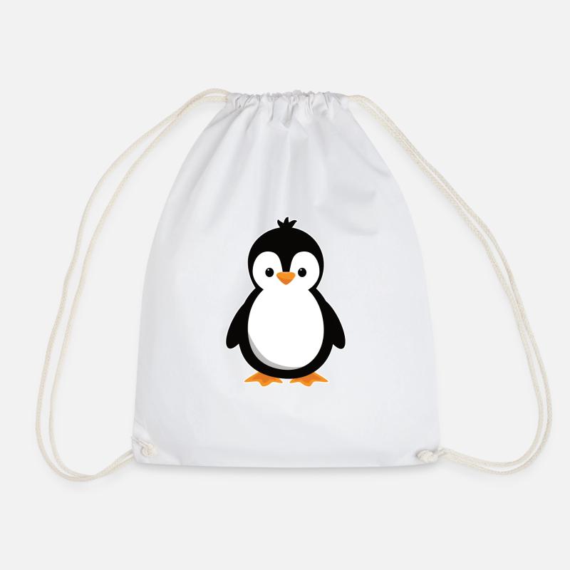 süßer Pinguin - Turnbeutel - Weiß