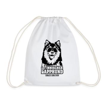 FINNISCHER LAPPHUND coolest dog ever Hundespruch - Turnbeutel - Weiß - Vorne