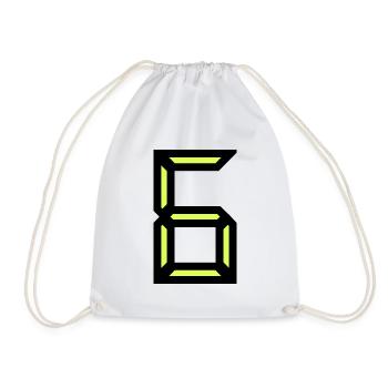 6. HAPPY BIRTHDAY. HAPPY BIRTHDAY - Drawstring Bag - white - Front