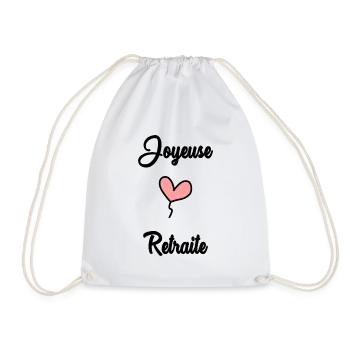 RETRAITE. RETRAITE. RETRAITEE - Sac de sport léger - blanc - Devant