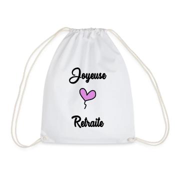 RETIREMENT. RETIREMENT. RETIRED. RETIREMENT - Drawstring Bag - white - Front