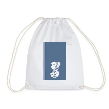 Vegan Meat - Drawstring Bag - white - Front