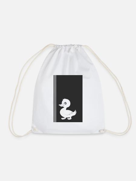 Vogel Quak Badeente - Turnbeutel - Weiß