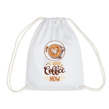 Coffee Coffee Lover Coffee Mug Barista Vintage - Drawstring Bag - white - Front