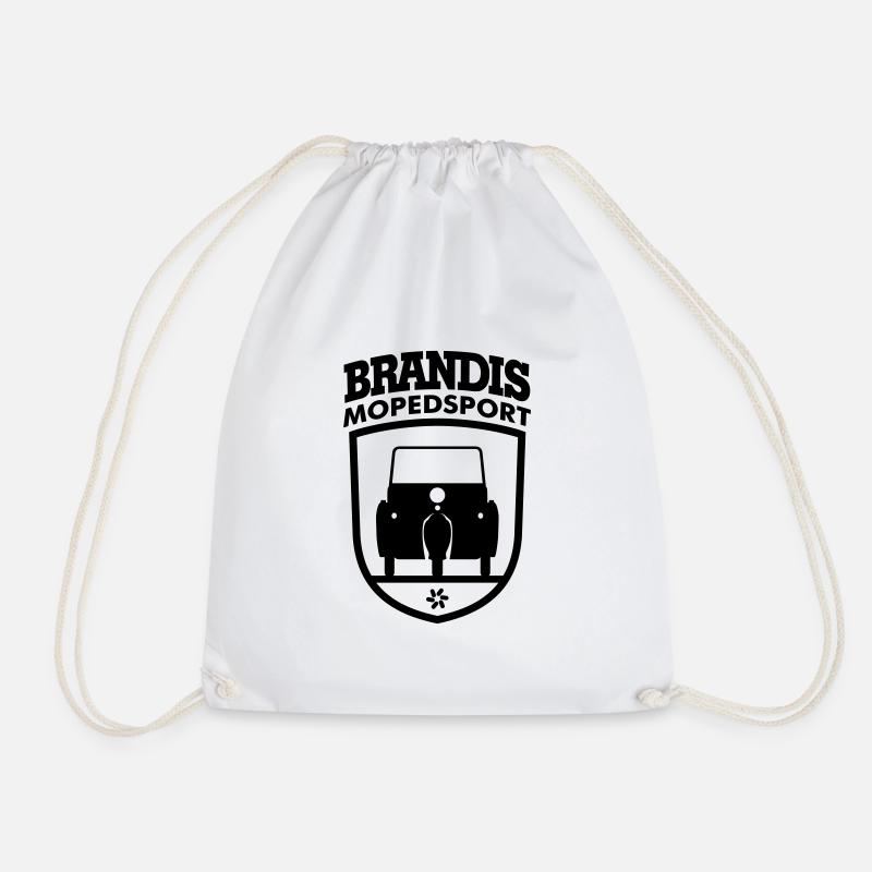 Krause Duo Mopedsport Brandis Emblem - Turnbeutel - Weiß