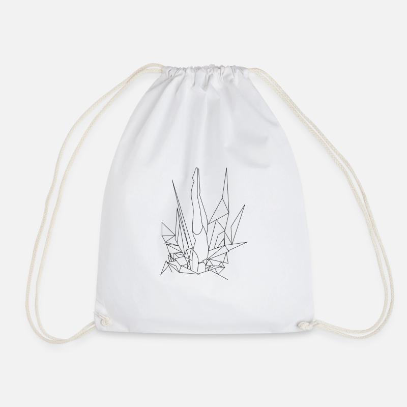Synchro loves Barrakuda - Drawstring Bag - white