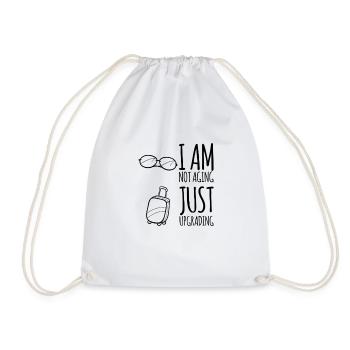 funny gift idea 50th birthday - Drawstring Bag - white - Front