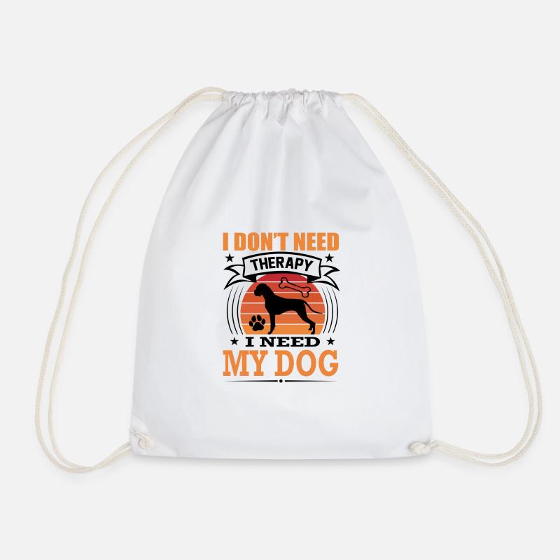 Boxer Mein Hund Retro Vintage Hunderasse - Turnbeutel - Weiß