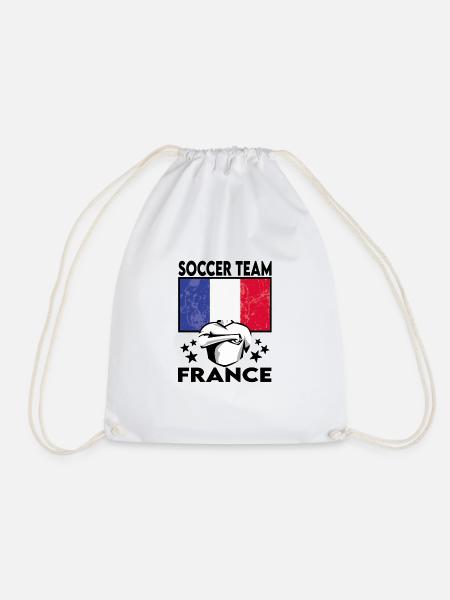Frankreich France Fußball Fussball Soccer 2022 - Turnbeutel - Weiß