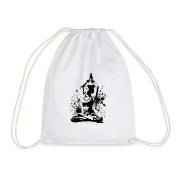 Asiatische Meditation Entspannung Yoga Lehrerin - Turnbeutel - Weiß - Vorne