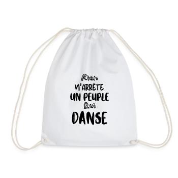 Rien n'arrête un peuple qui danse - Sac de sport léger - blanc - Devant