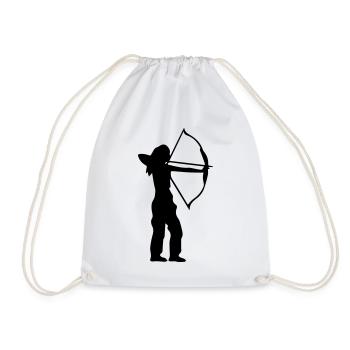 Archer à l’arc Tir à l’arc Archers - Sac de sport léger - blanc - Devant