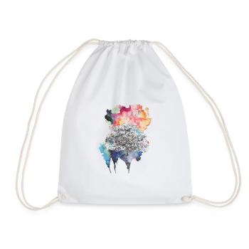 Explosion of color - Drawstring Bag - white - Front