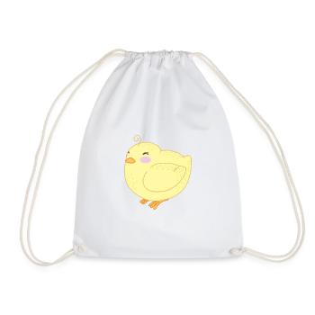Mignon petit poussin - Sac de sport léger - blanc - Devant