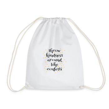 Liebe - Drawstring Bag - white - Front