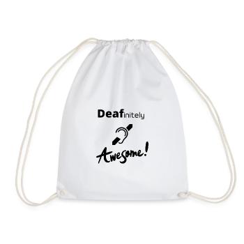 Tee shirt sourd - Sac de sport léger - blanc - Devant