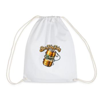 Beer Fishy Fishy Keg Design - Turnbeutel - Weiß - Vorne