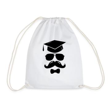Lustige Schule Abschluss Abitur Abi Matura T-Shirt - Drawstring Bag - white - Front