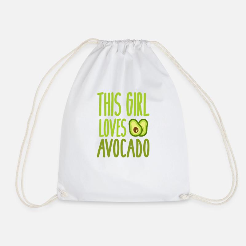 Avocado - Turnbeutel - Weiß