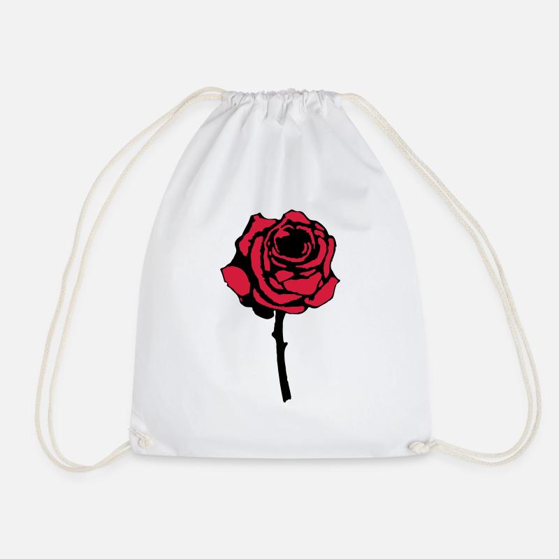 rose - Turnbeutel - Weiß