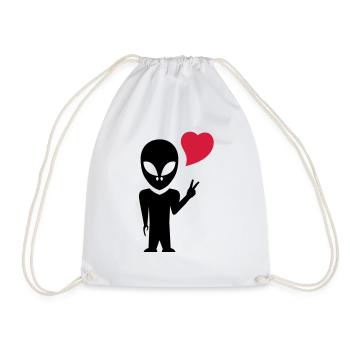 alien_love - Sac de sport léger - blanc - Devant