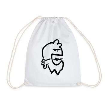 Funny Face Brûlures d’estomac - Sac de sport léger - blanc - Devant