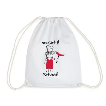 Vorsicht schaaf! - Turnbeutel - Weiß - Vorne