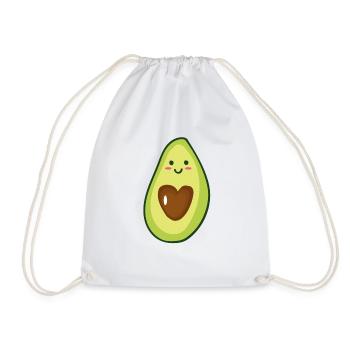 Avocado Love - Drawstring Bag - white - Front