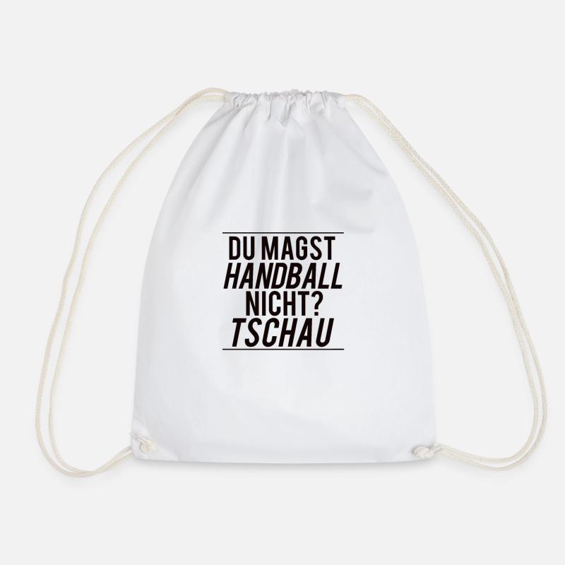 handball - Drawstring Bag - white