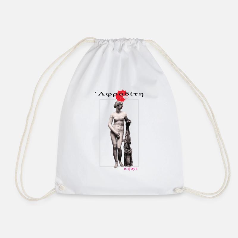 Aphrodite 12 - Drawstring Bag - white