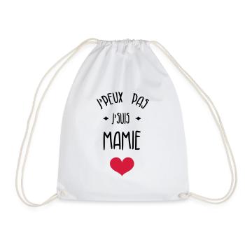 Grandma Oma Großmütter Mamy Mamie Grand-Mère - Drawstring Bag - white - Front