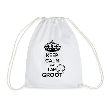Keep Calm and I am Groot - Turnbeutel - Weiß - Vorne