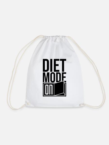 Übergewicht Diet Mode - Turnbeutel - Weiß
