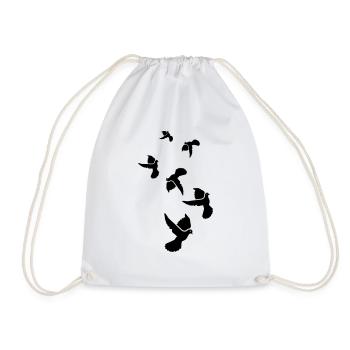 Symbole de la colombe - Sac de sport léger - blanc - Devant