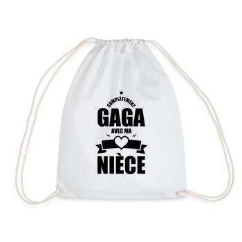 completement gaga avec ma niece - Sac de sport léger - blanc - Devant