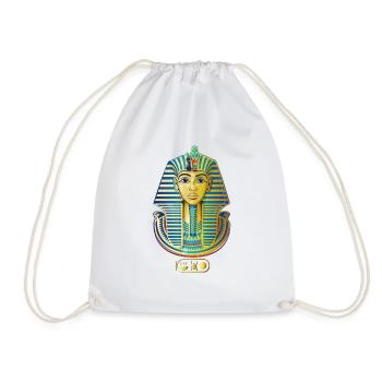 TUTANKHAMEN PHARAOH - Drawstring Bag - white - Front