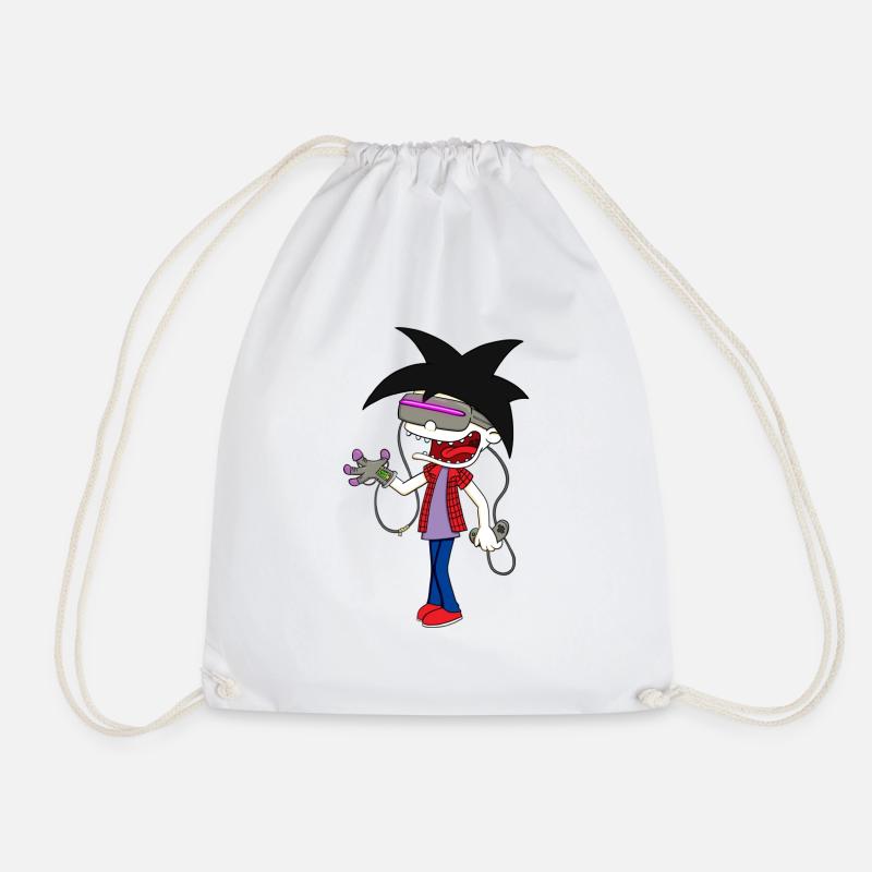 Cybercoffee - Drawstring Bag - white