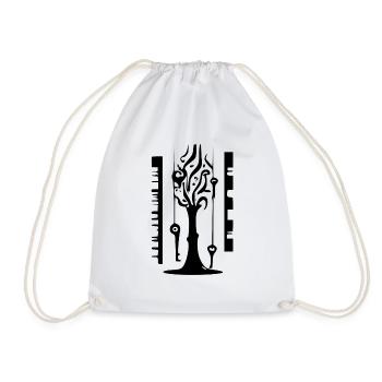 Arbre musical - Sac de sport léger - blanc - Devant