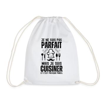 Je suis cuisinier - Sac de sport léger - blanc - Devant